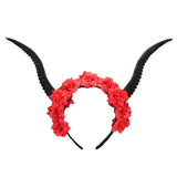 Gothic Headband<br> Red rose