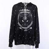 Gothic-Sweatshirt<br> Schwarze Katze