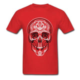 Gothic-T-Shirt<br> Eleganter Totenkopf
