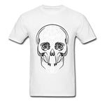 Gothic-T-Shirt<br> Eleganter Totenkopf