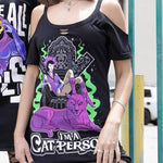 Gothic-T-Shirt<br> Ich bin mein Katzenmensch 