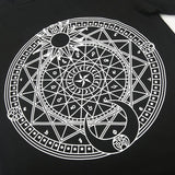 T-Shirt Gothique <br /> à Symboles Lune et Soleil - L'Antre Gothique