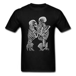 T-Shirt Gothique <br /> imprimé de Squelette - L'Antre Gothique