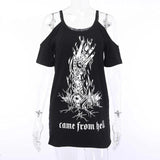 Gothic-T-Shirt<br> Kam aus der Hölle 