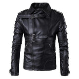 Gothic Jacket<br> Leather Turndown Collar
