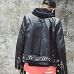 Gothic Jacket<br> in Black Leather