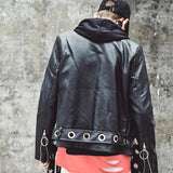 Gothic Jacket<br> in Black Leather