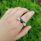 Gothic Ring<br> Bat and Heart