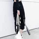 Gothic Pants<br> with Striped Ribbon