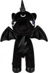 peluche gothique licorne noir