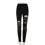 Leggings Gothique <br /> Déchiré - L'Ancre Gothique