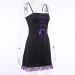 Gothic Dress<br> Black and Violet