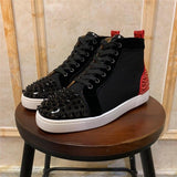 Sneakers Gothique <br /> Rouge et Noir
