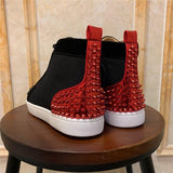 Sneakers Gothique <br /> Rouge et Noir